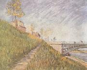 Vincent Van Gogh Banks of the Seine wtih the Pont de Clichy (nn04) USA oil painting reproduction